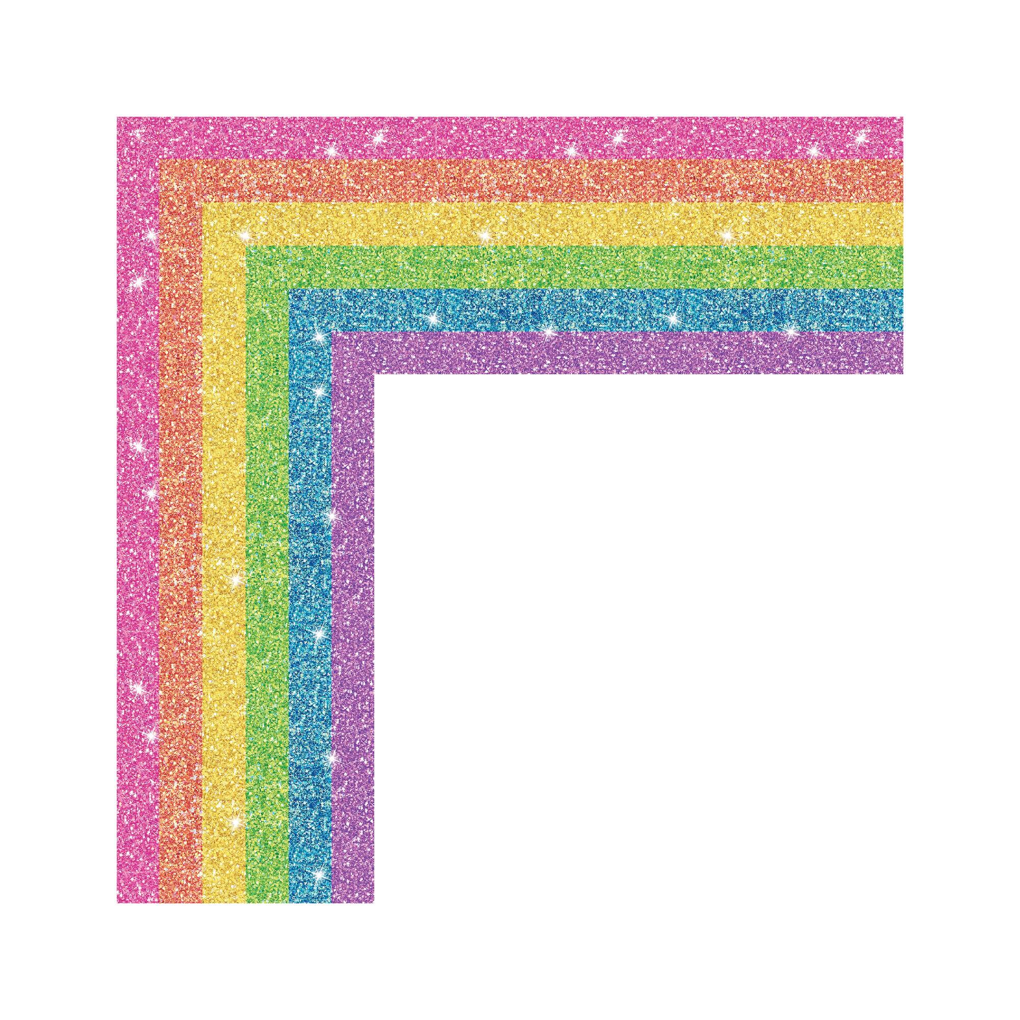 Royal Brites® 22" x 28" Glitter Rainbow Border Poster Board